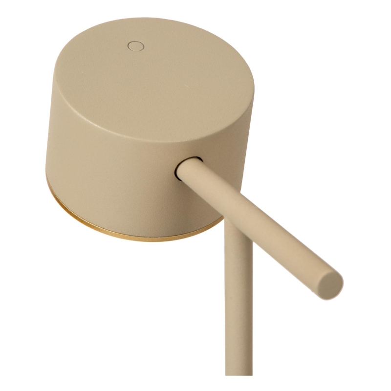 Lucide GIAN - Stolová lampa - LED Dim. - 1x8W 2700K - Taupe